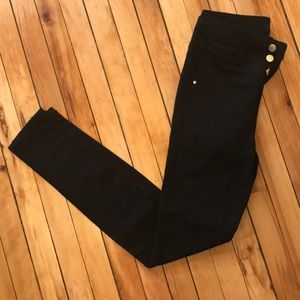 High waist black jeans